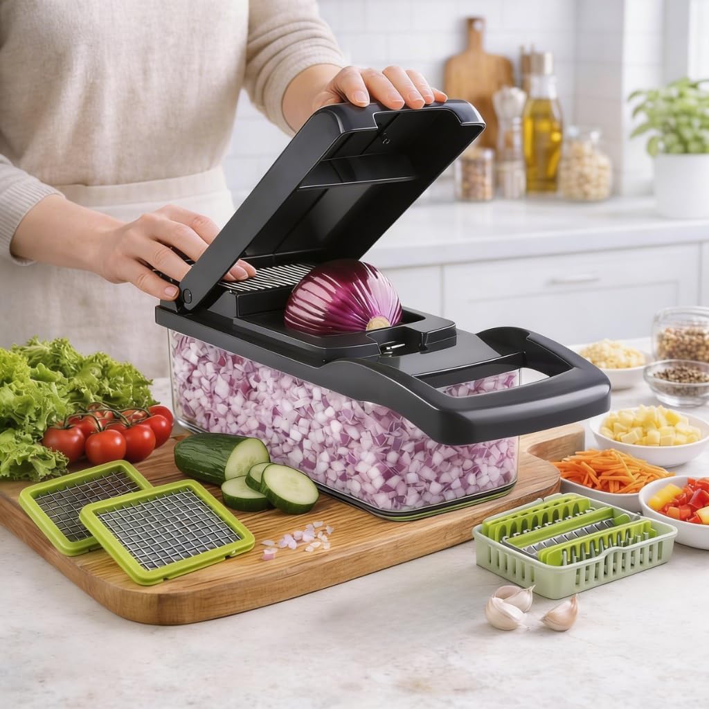 EffortlessVegetables Chopper, 16-in-1