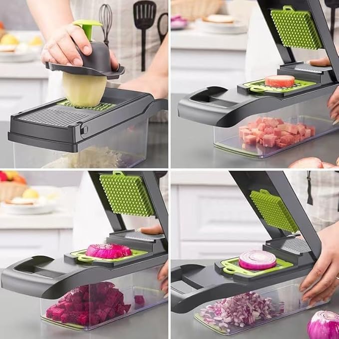 EffortlessVegetables Chopper, 16-in-1
