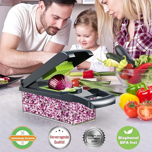 EffortlessVegetables Chopper, 16-in-1