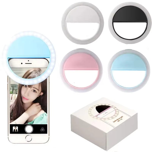 Adjustable USB LED Ring Light – Phone Camera Fill Light