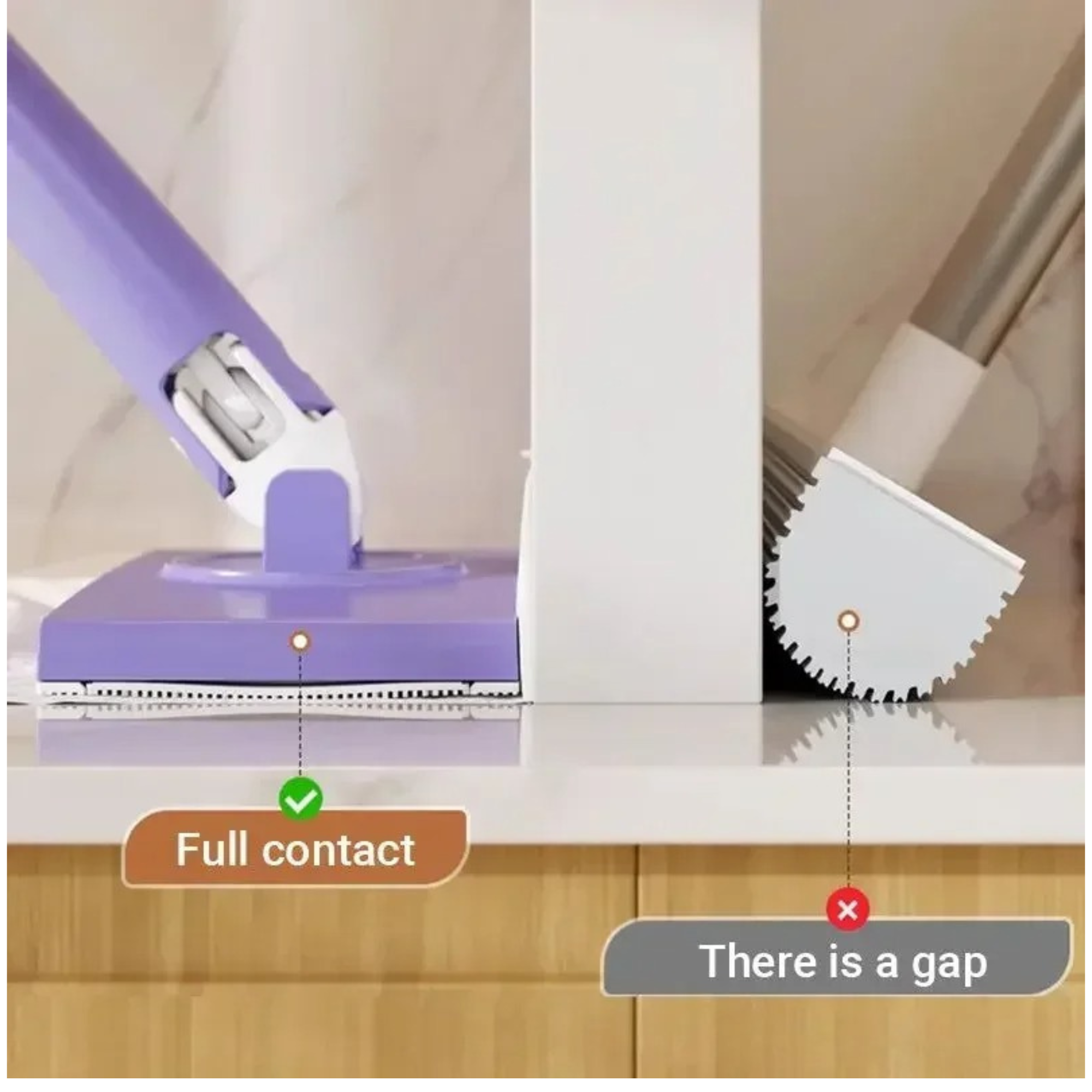 Hands-Free Self-Cleaning Flat Mop – No Touch, No Mess Floor Cleaner