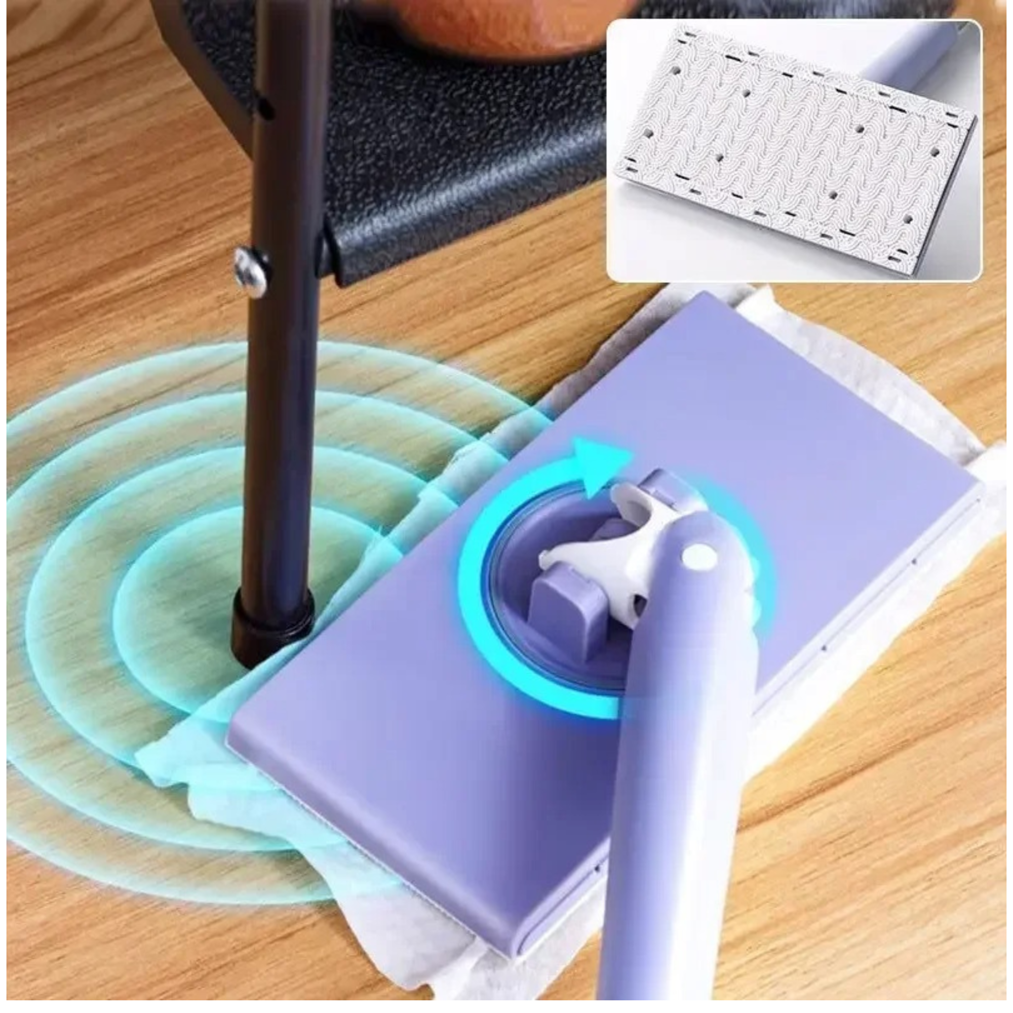 Hands-Free Self-Cleaning Flat Mop – No Touch, No Mess Floor Cleaner