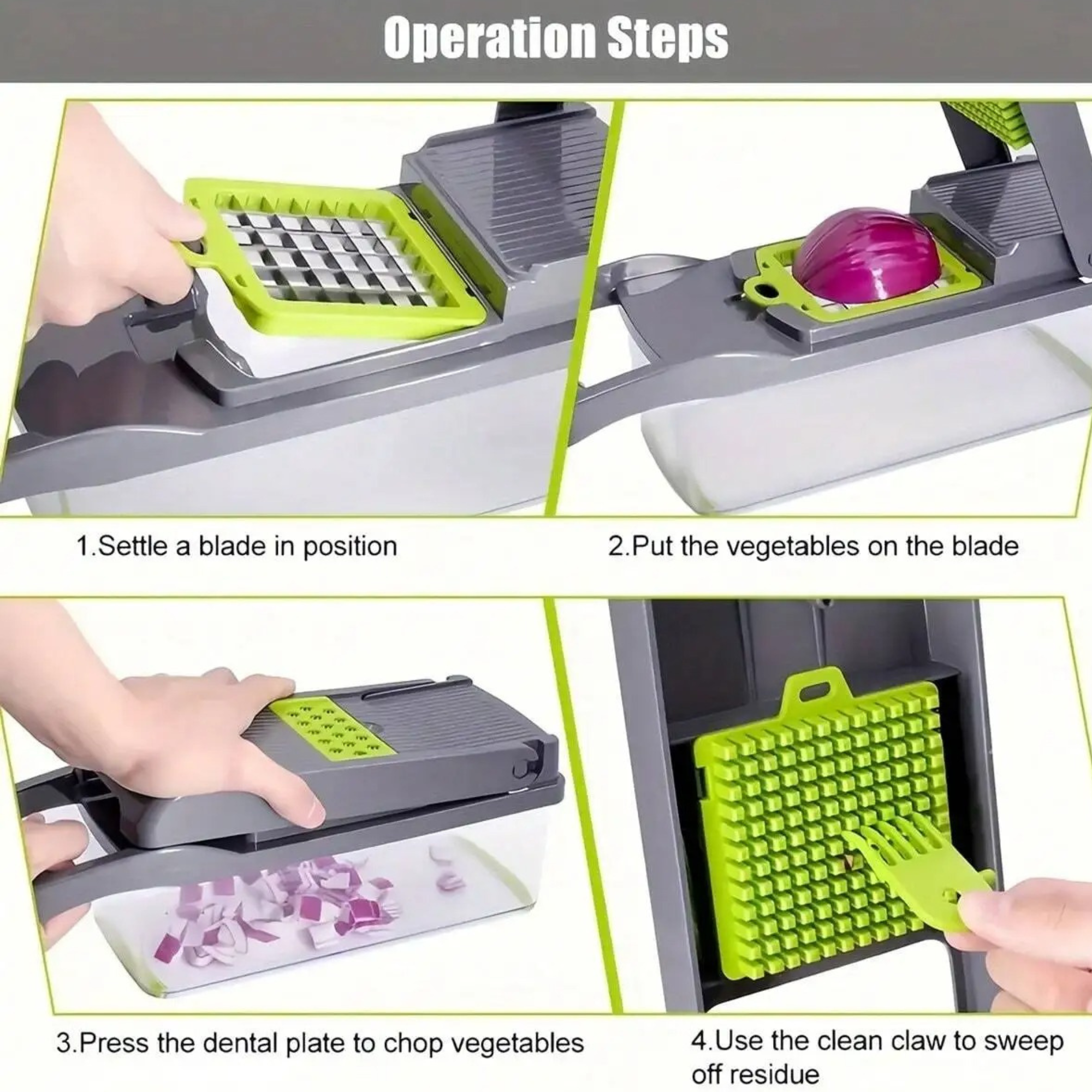 Multifunctional Vegetable Chopper – Manual Kitchen Slicer